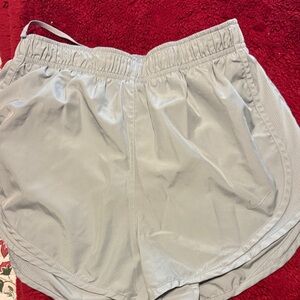Nike Women's dri-fit Light Gray Athletic Shorts